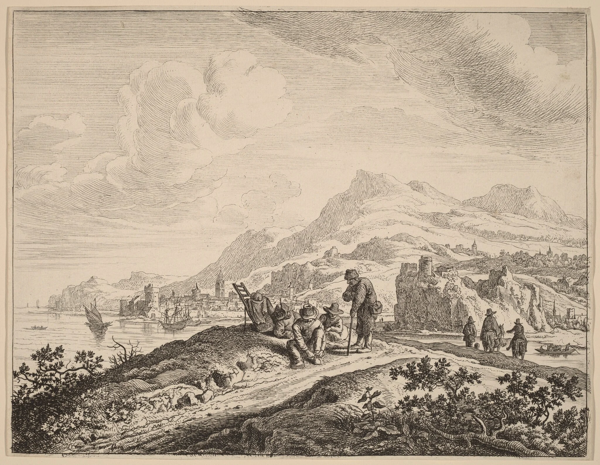 View of the River Rhine, detail