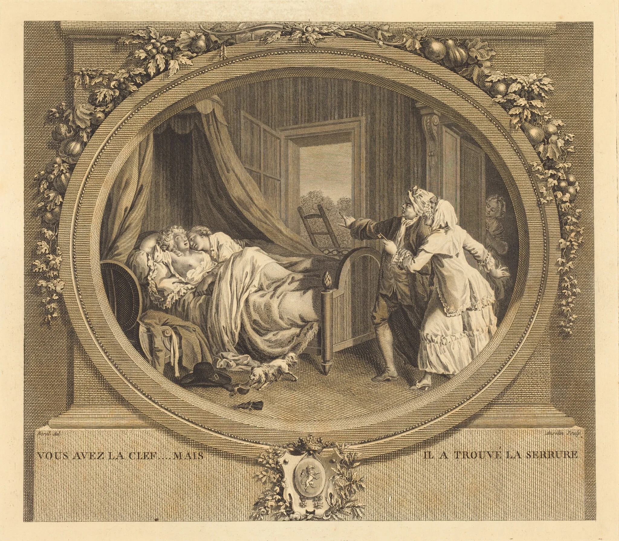 Vous avez la clef, mais il a trouve le serrure, detail