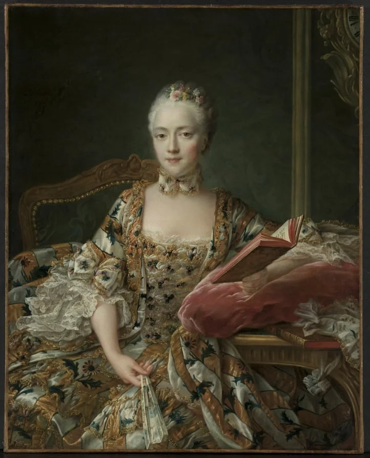 Portrait of the Marquise d'Aguirandes, detail