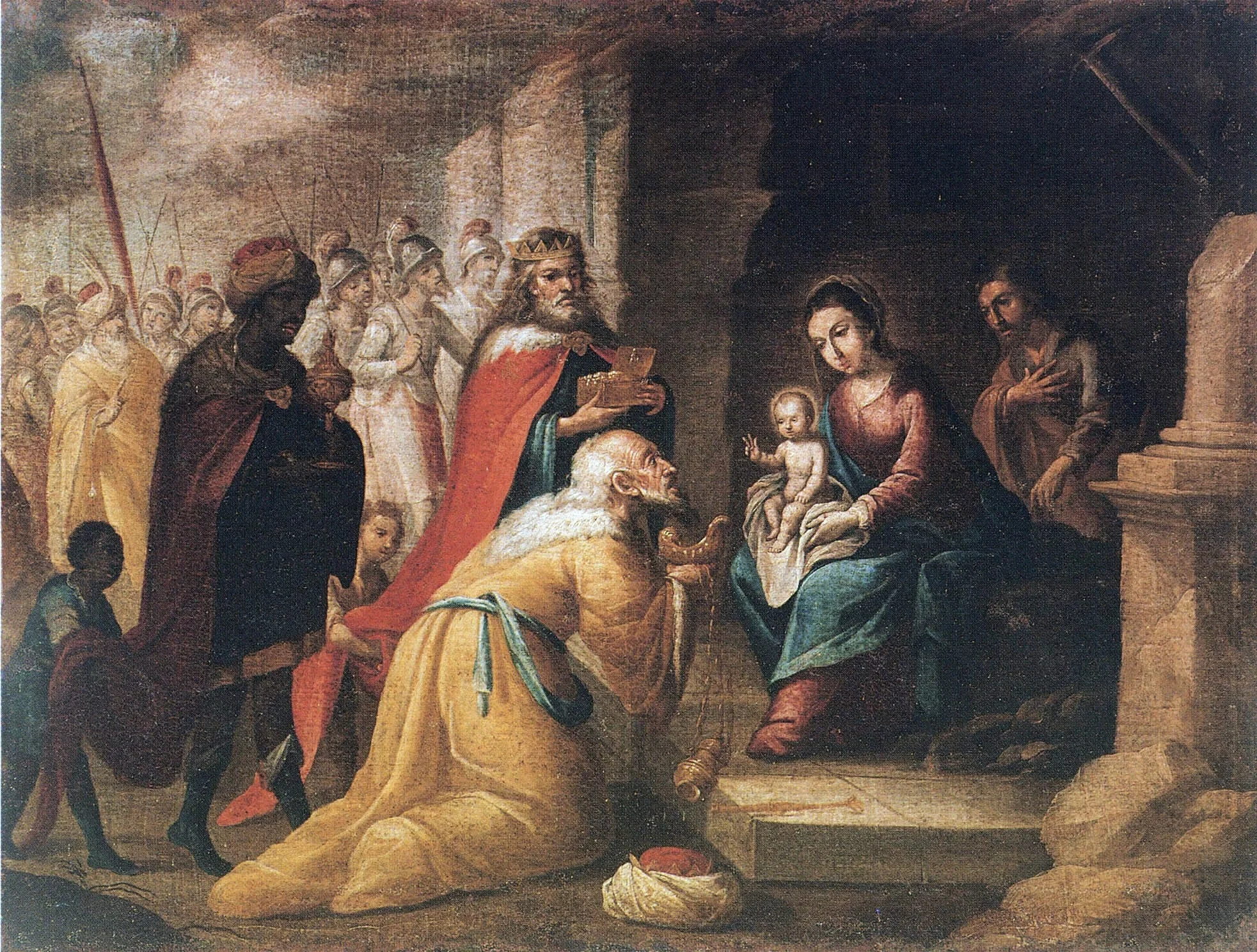 The Adoration of the Magi, detail