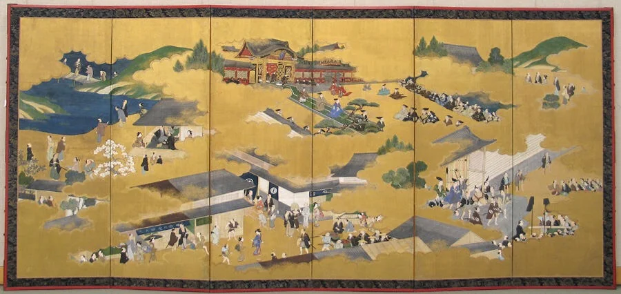 Daimyo Procession from Yūshō-in, detail