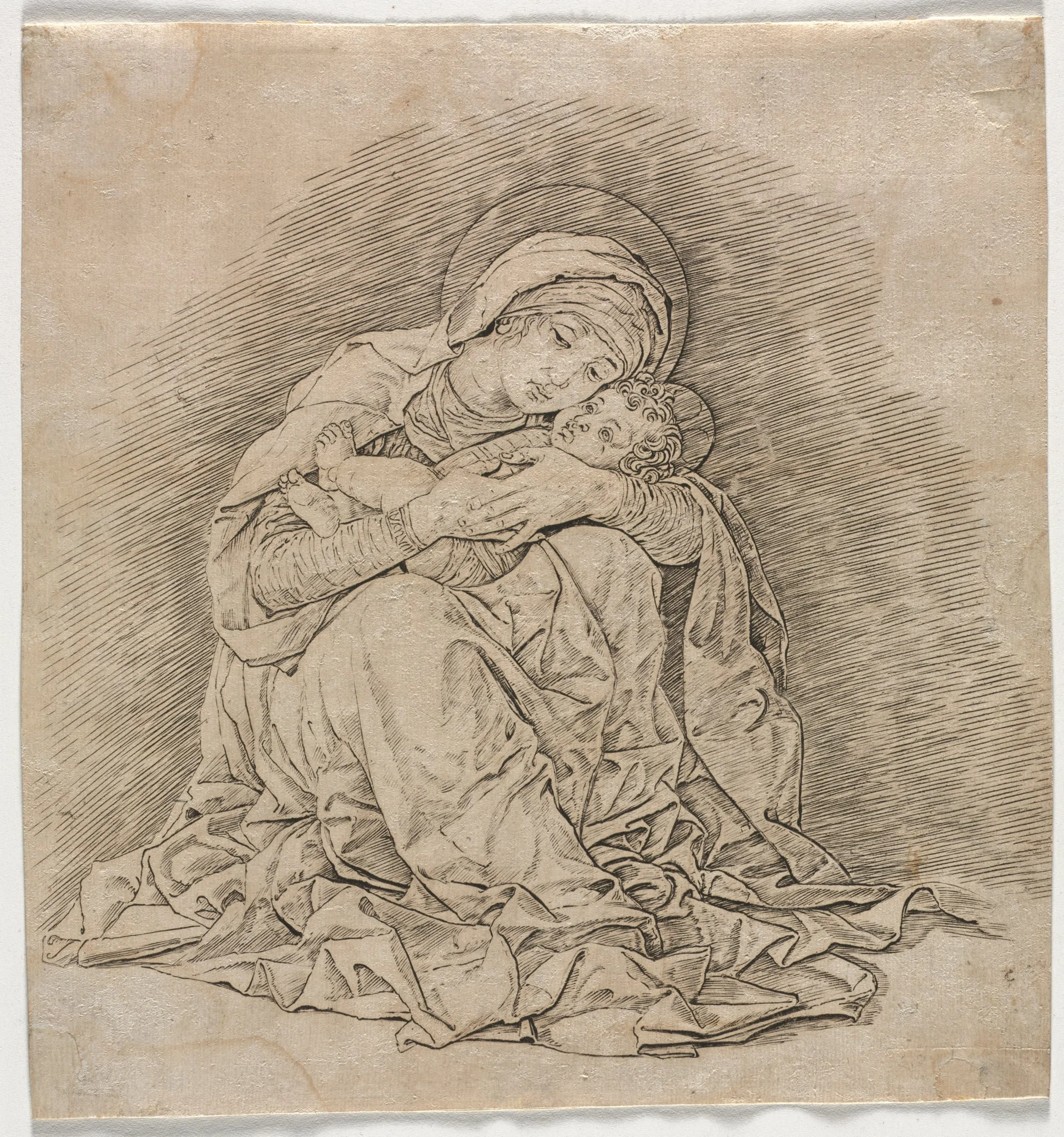 Virgin and Child, detail