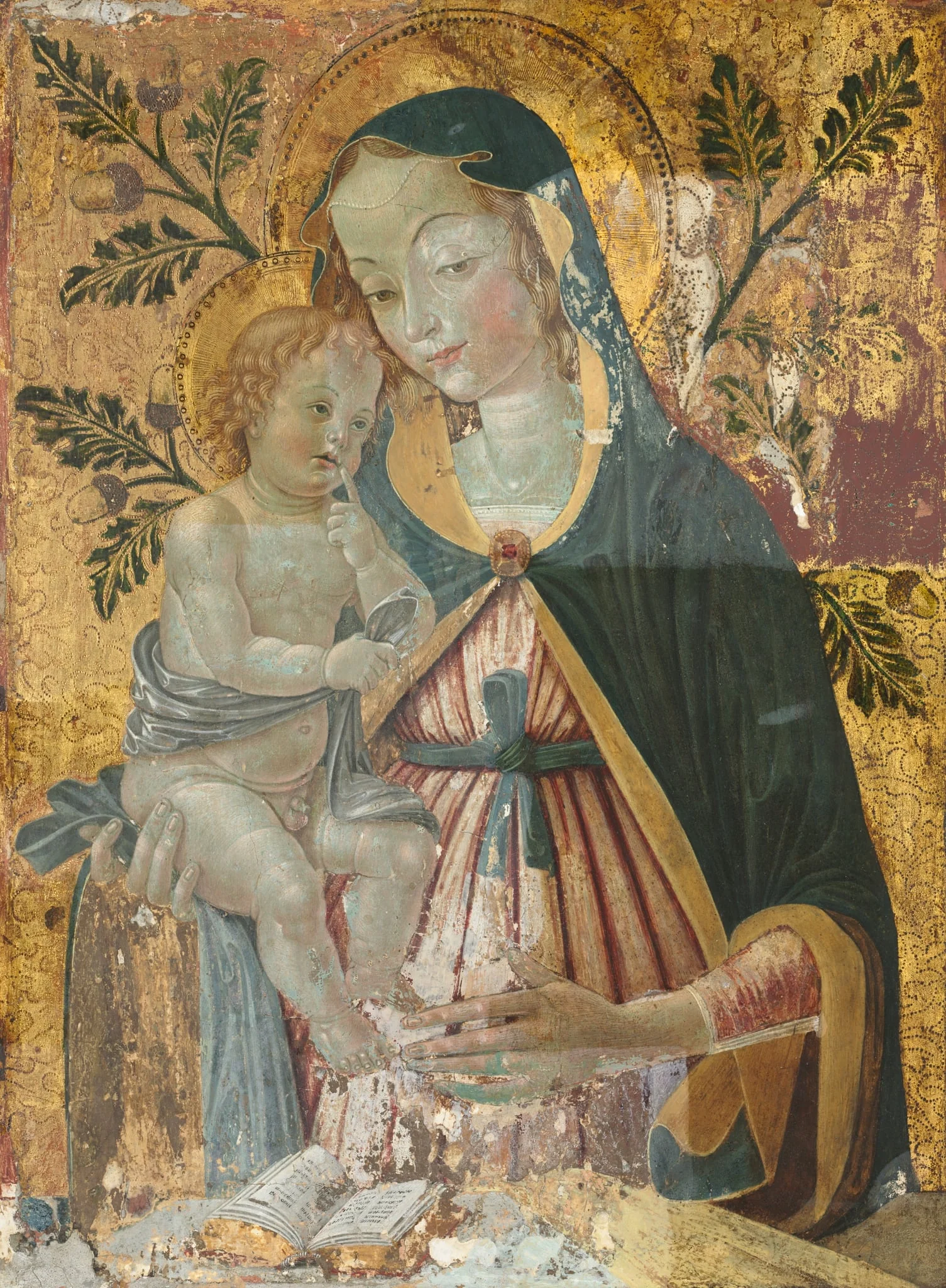 Virgin and Child, detail