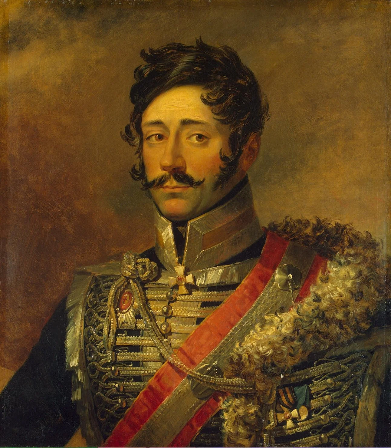 Portrait of Alexey P. Melissino (1759-1813), detail