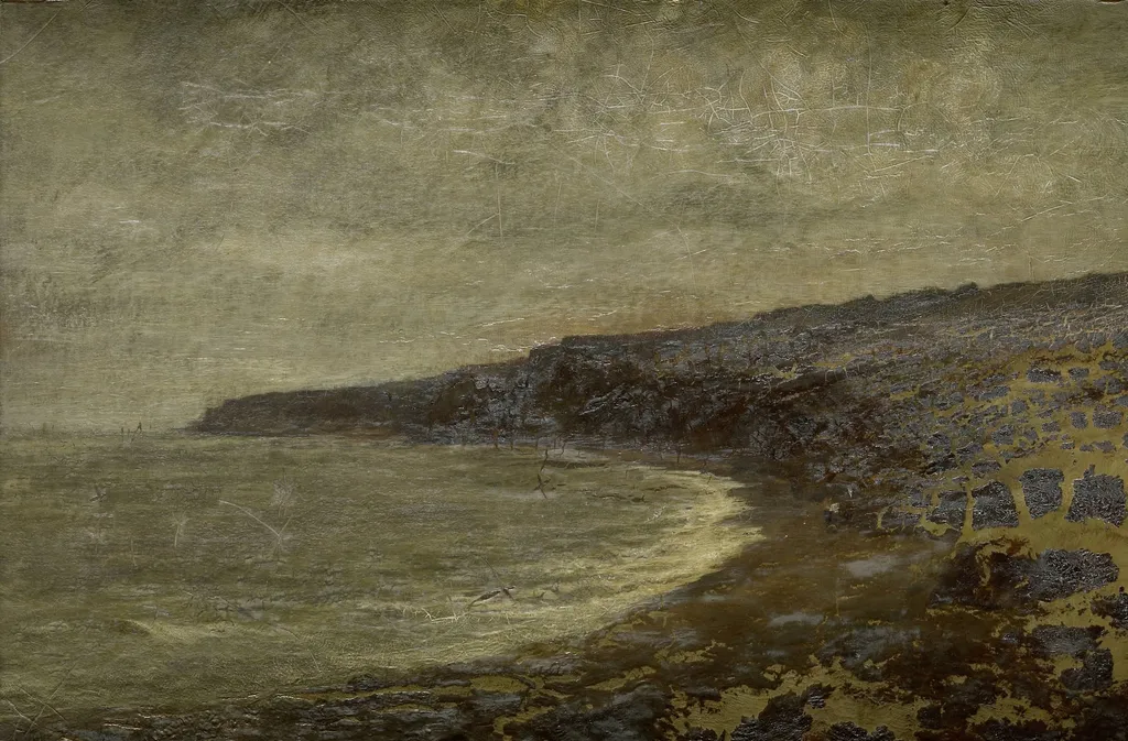 The Lonesome Bay, by Arthur Hawksley, unspecified, 1886