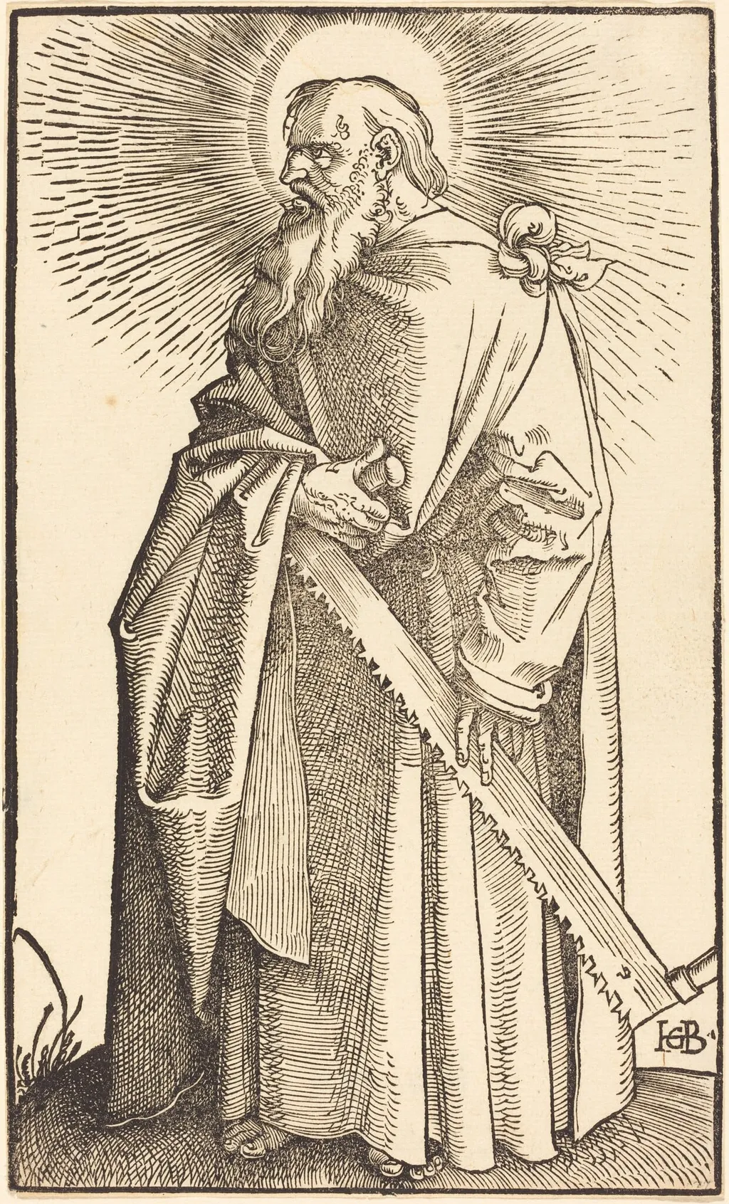 Saint Simon, by Hans Baldung Grien, ink, 1519