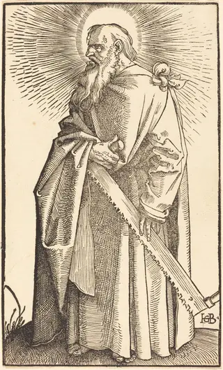 Saint Simon, by Hans Baldung Grien, ink, 1519