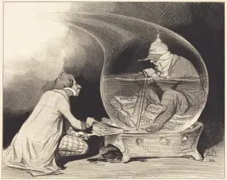 Le Rajeunissement du Constitutionnel, by Honoré Daumier, ink, 1844