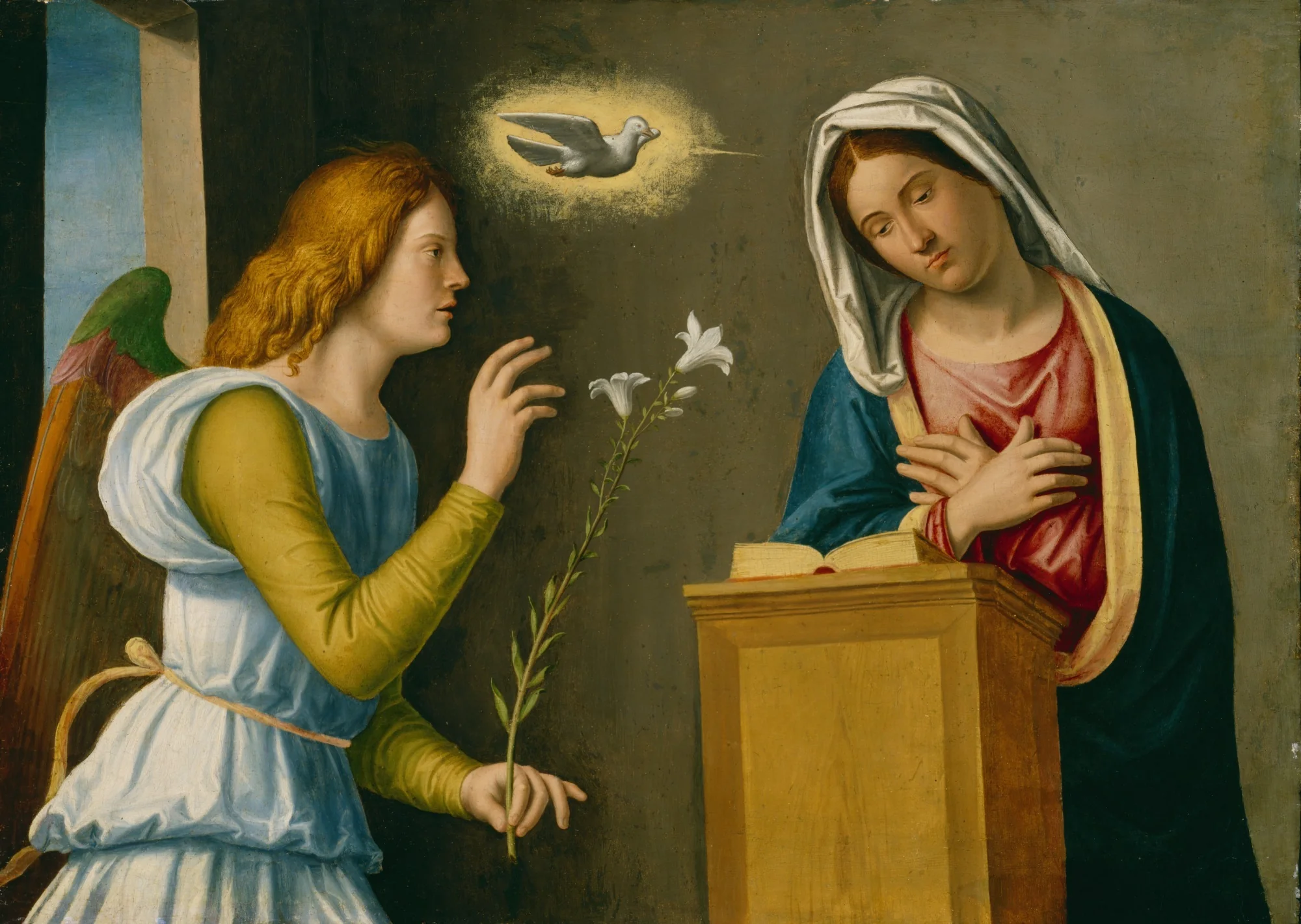 The Annunciation, detail
