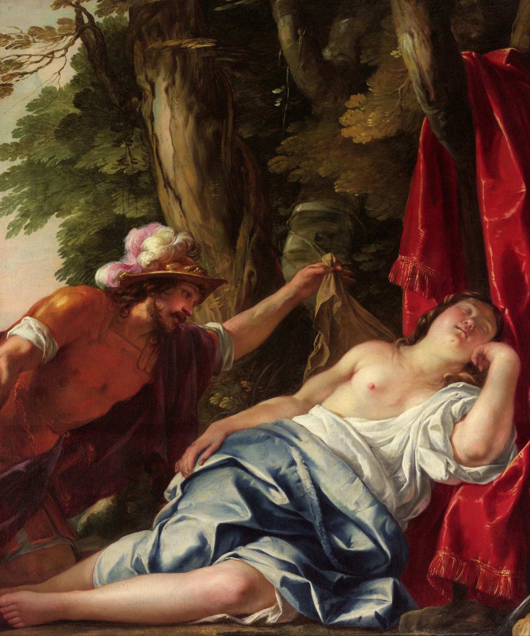 Mars and the vestal virgin, detail