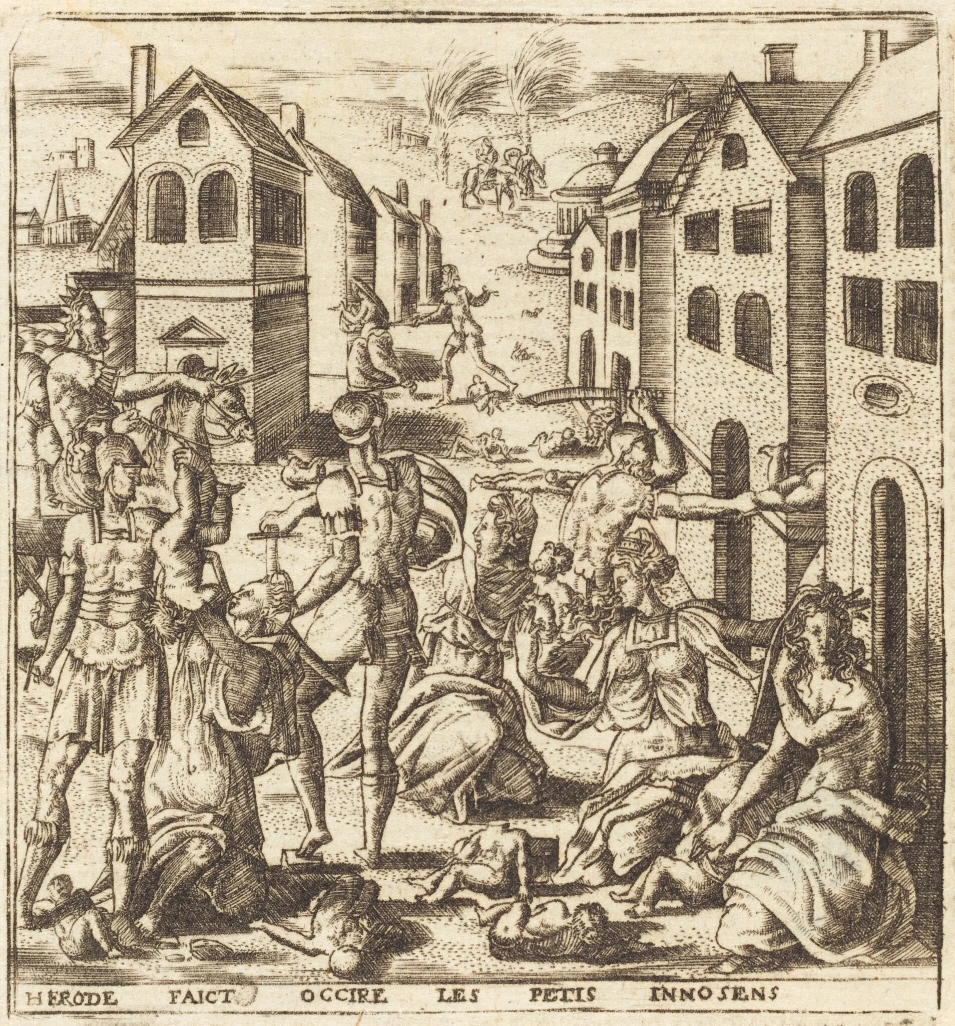 The Massacre of the Innocents, detail