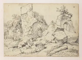 Ruins of the Old Fort, Calcutta, by George Chinnery, 6