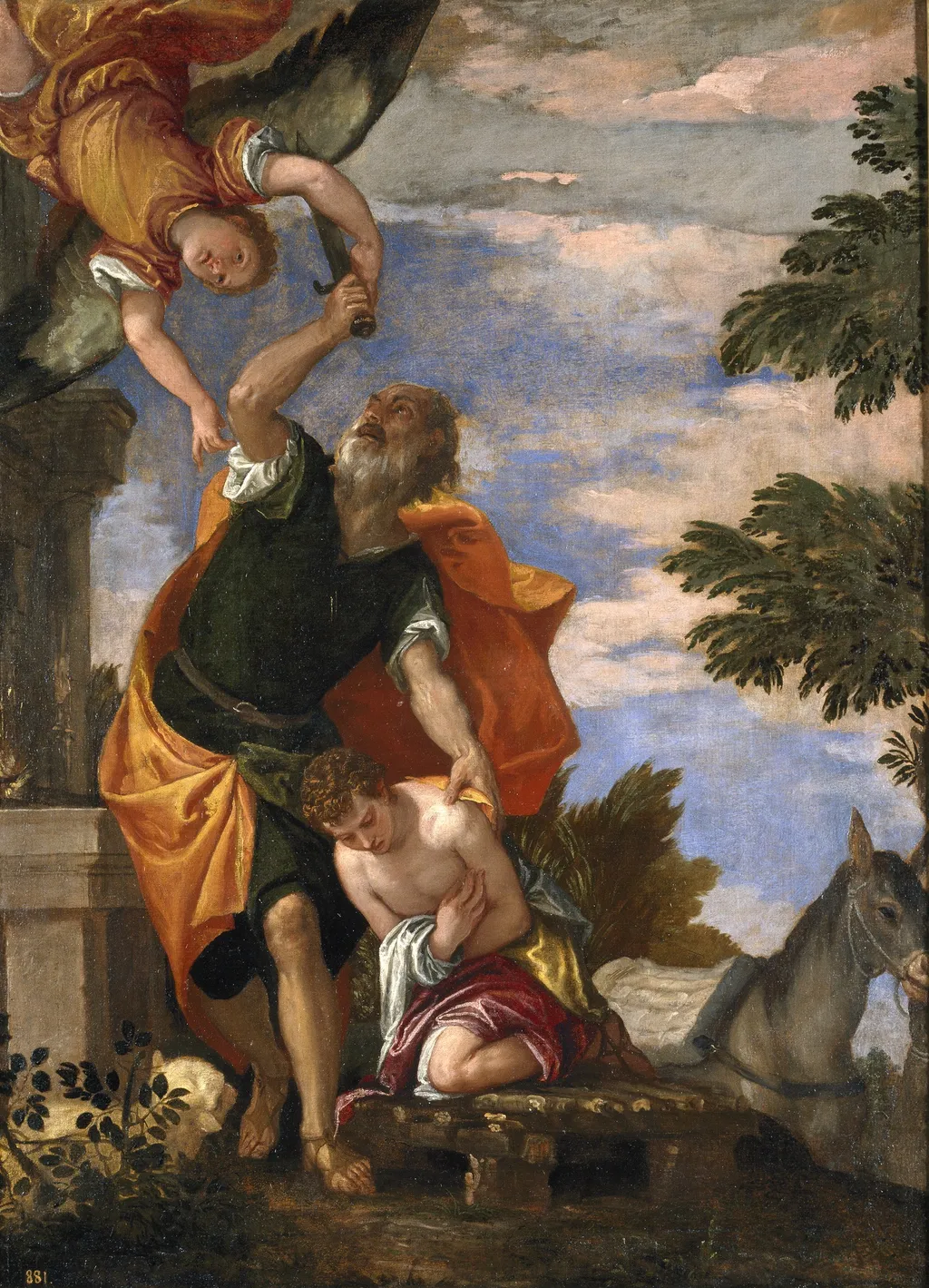 The Sacrifice of Isaac, by Paolo Veronese, oil