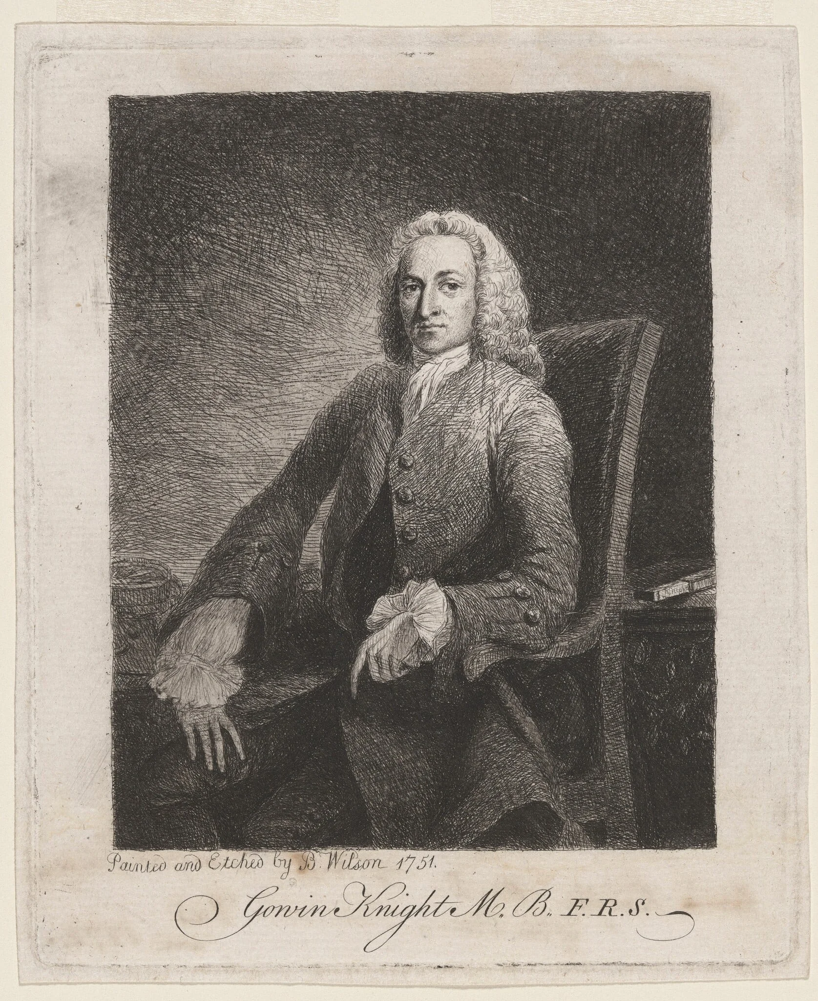 Gowin Knight, M.B., F.R.S., detail