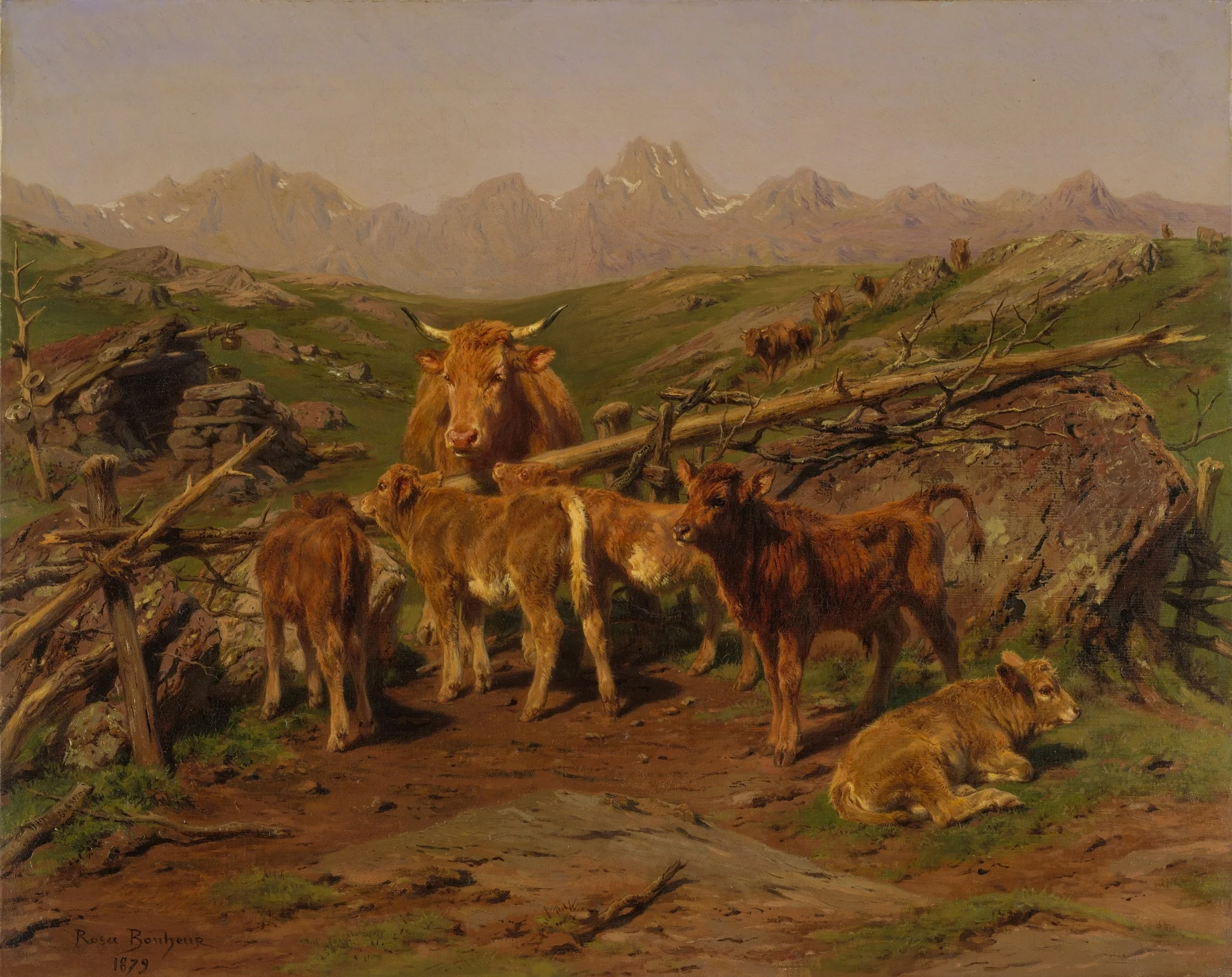 Weaning the Calves, detail
