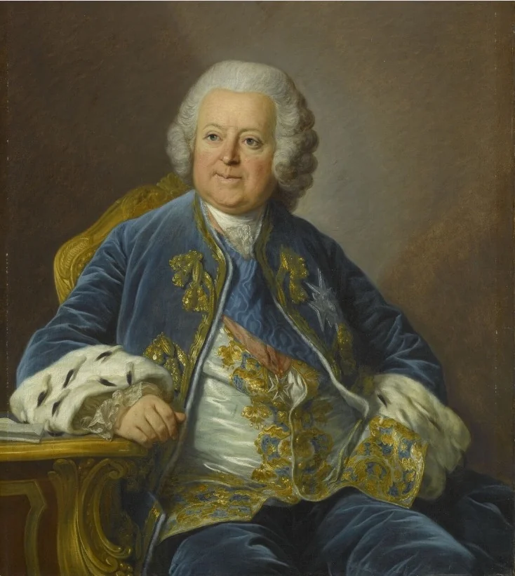 Portrait de Louis Phélypeaux de Saint-Florentin (1705-1777), comte de Saint Florentin, Duc de La Vrillière, ministre et secrétaire d'Etat, detail