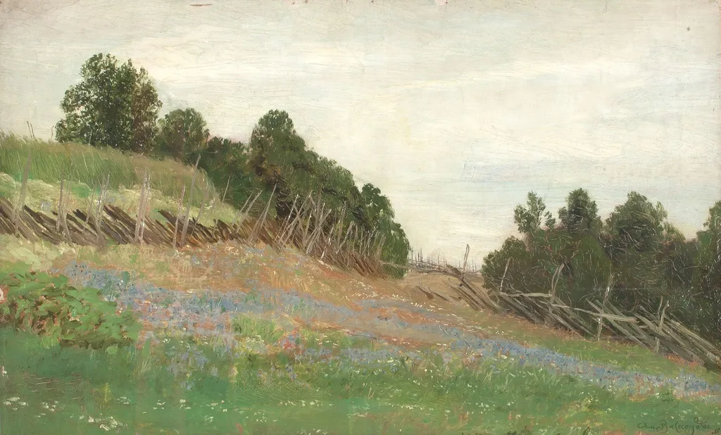 Finland. In a field, by Apollinary Vasnetsov, unspecified, 1891