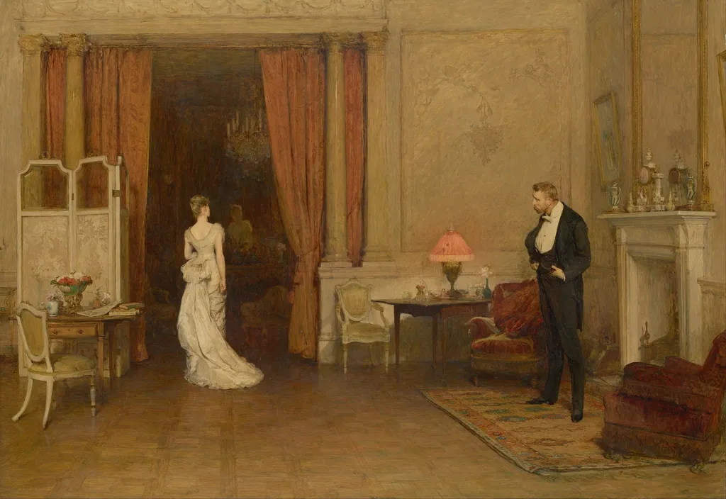The first cloud, by William Quiller Orchardson, oil, 1894