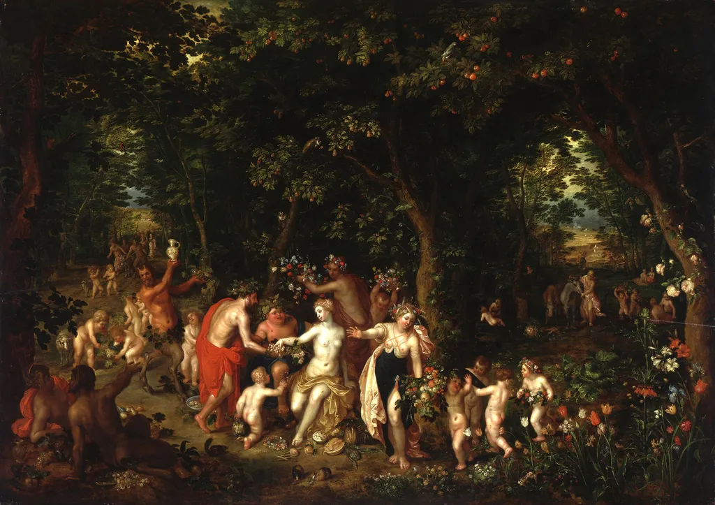 The Feast of Bacchus, by Jan Brueghel the Younger, paint, 1626