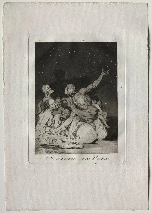 When Day Breaks We Will Be Off, Plate 71, detail