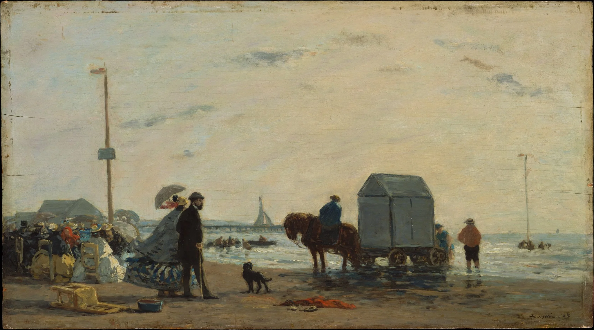 On the Beach at Trouville, detail