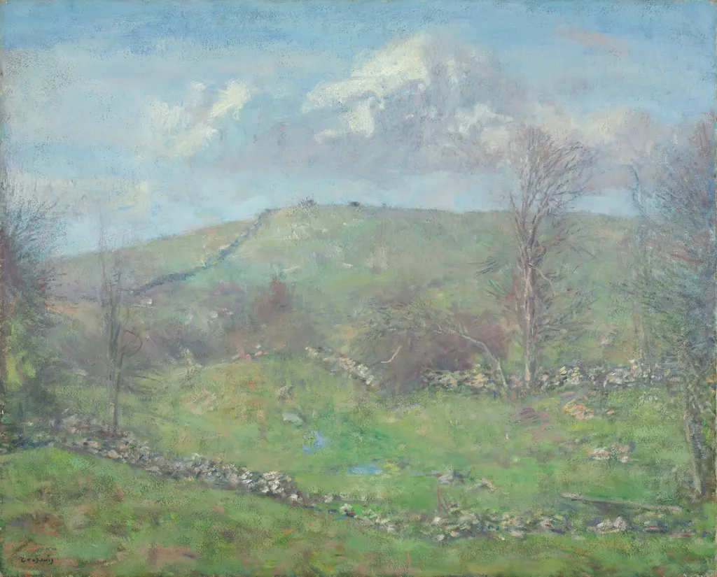 Spring on the Hillside, by Charles Harold Davis, unspecified, 1920