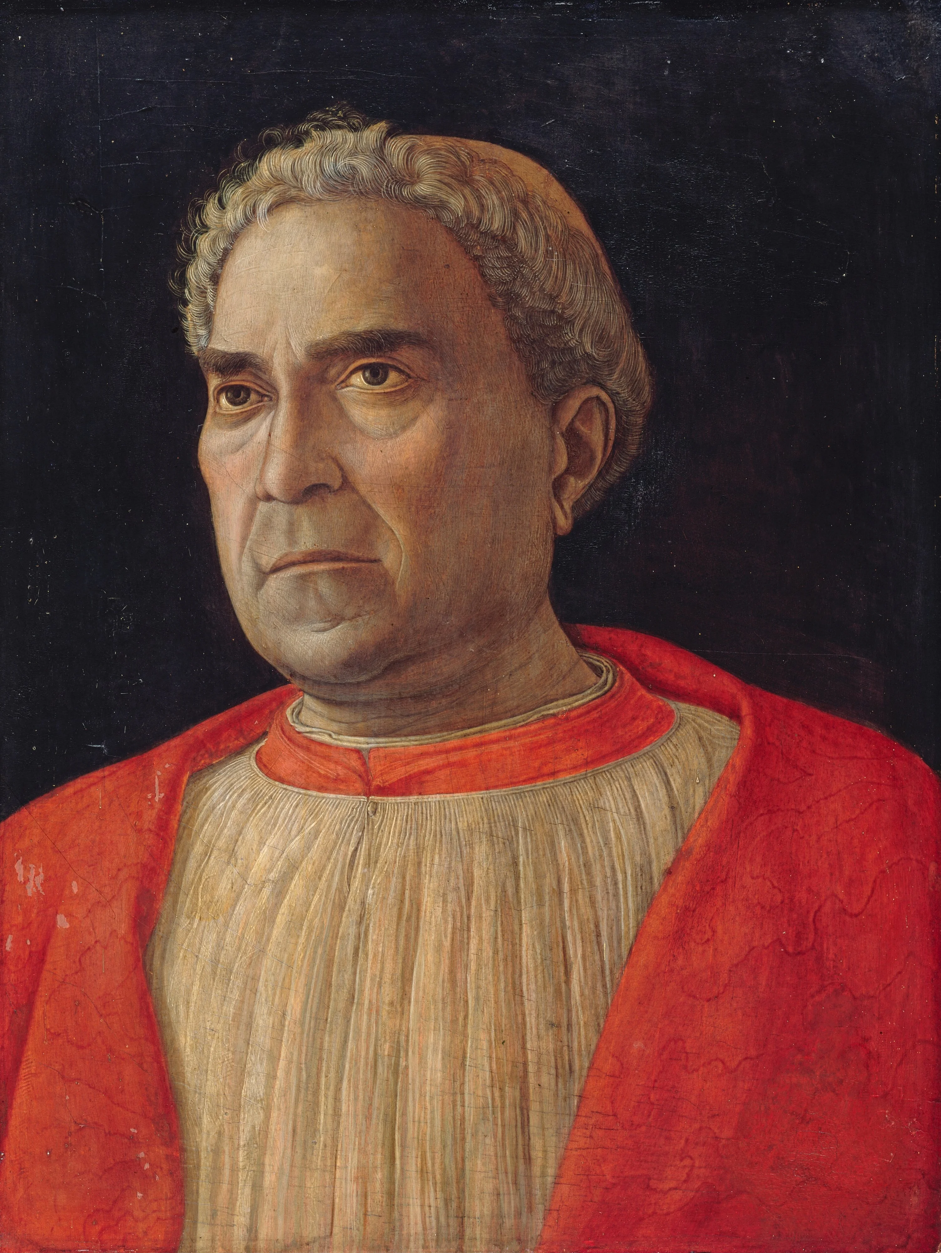 Portrait of Cardinal Ludovico Trevisan, detail