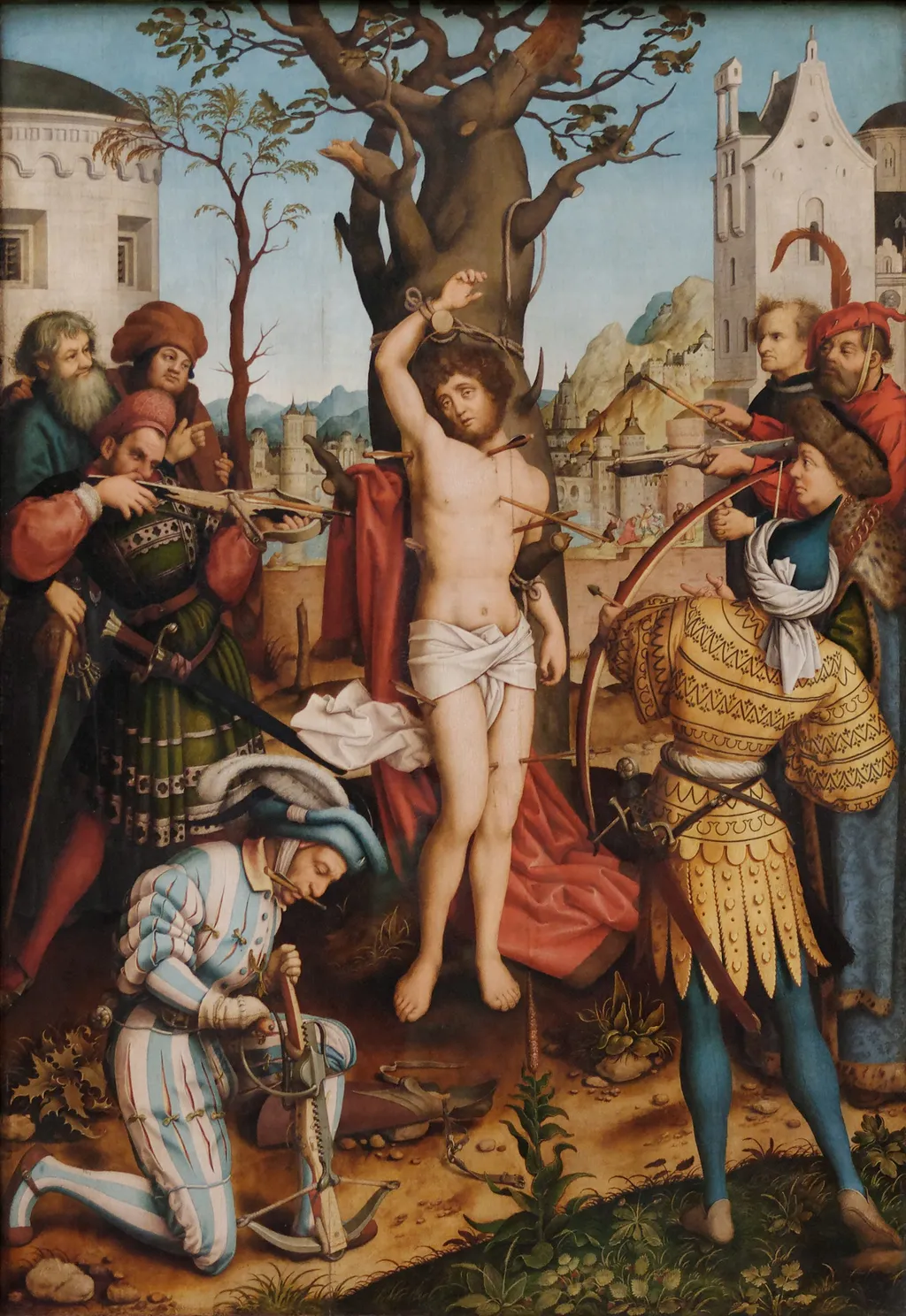 St. Sebastian Altar: The Martyrdom of St. Sebastian, by Hans Holbein the Elder, unspecified, 1516