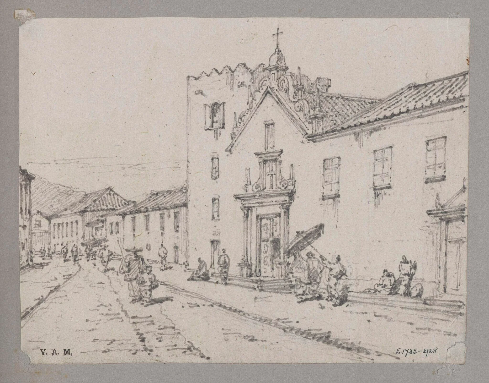 Front of Misericordia Church, Macao, detail