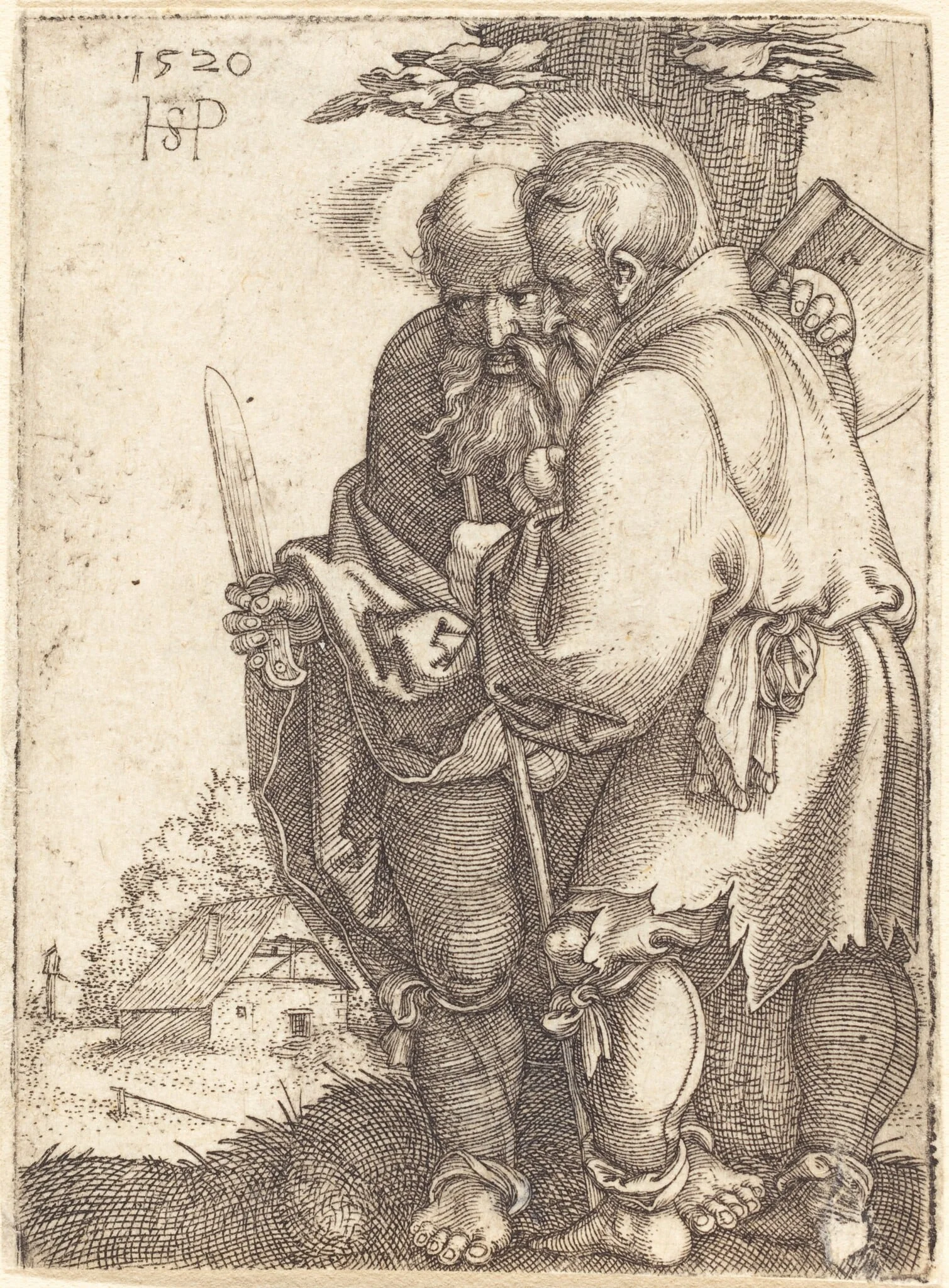 Saint Bartholomew and Saint Matthias, detail
