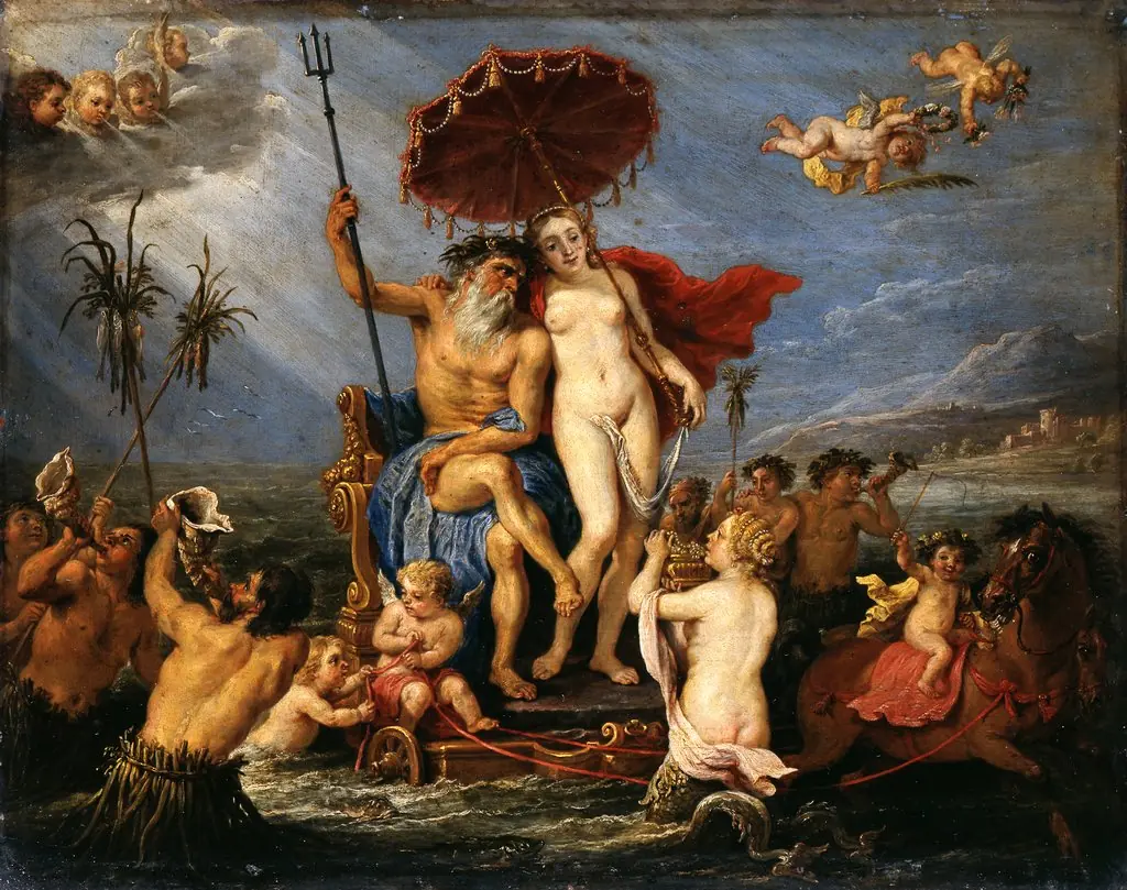 Neptune and Amphitrite, by David Teniers the Younger, oil, 1645