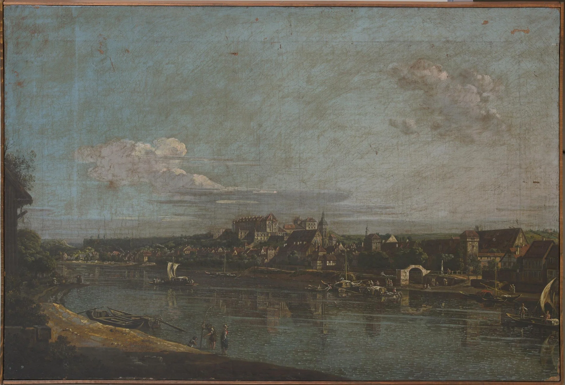 View of Pirna, detail
