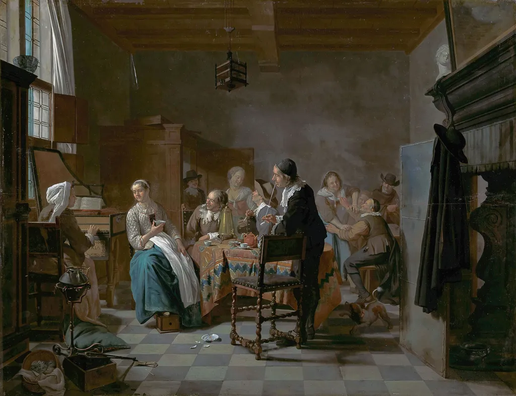 The New Song, by Jan Josef Horemans the Younger, oil, 1750