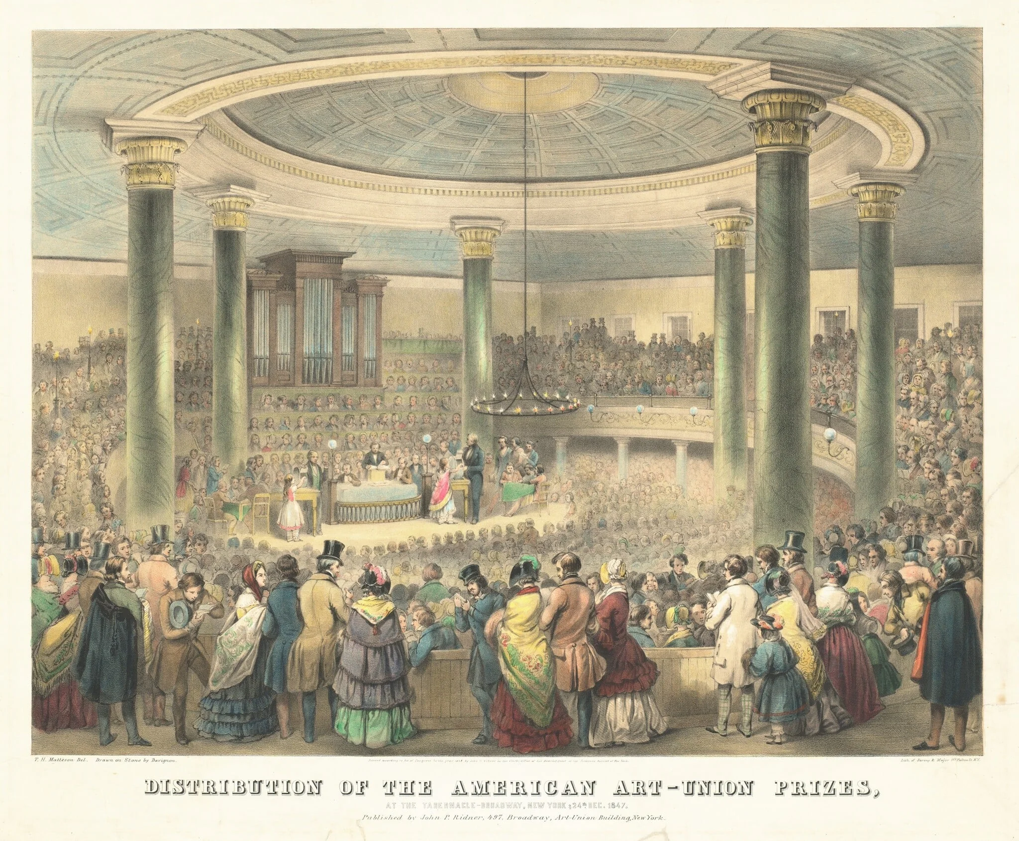 Distribution of the American Art-Union Prizes, detail