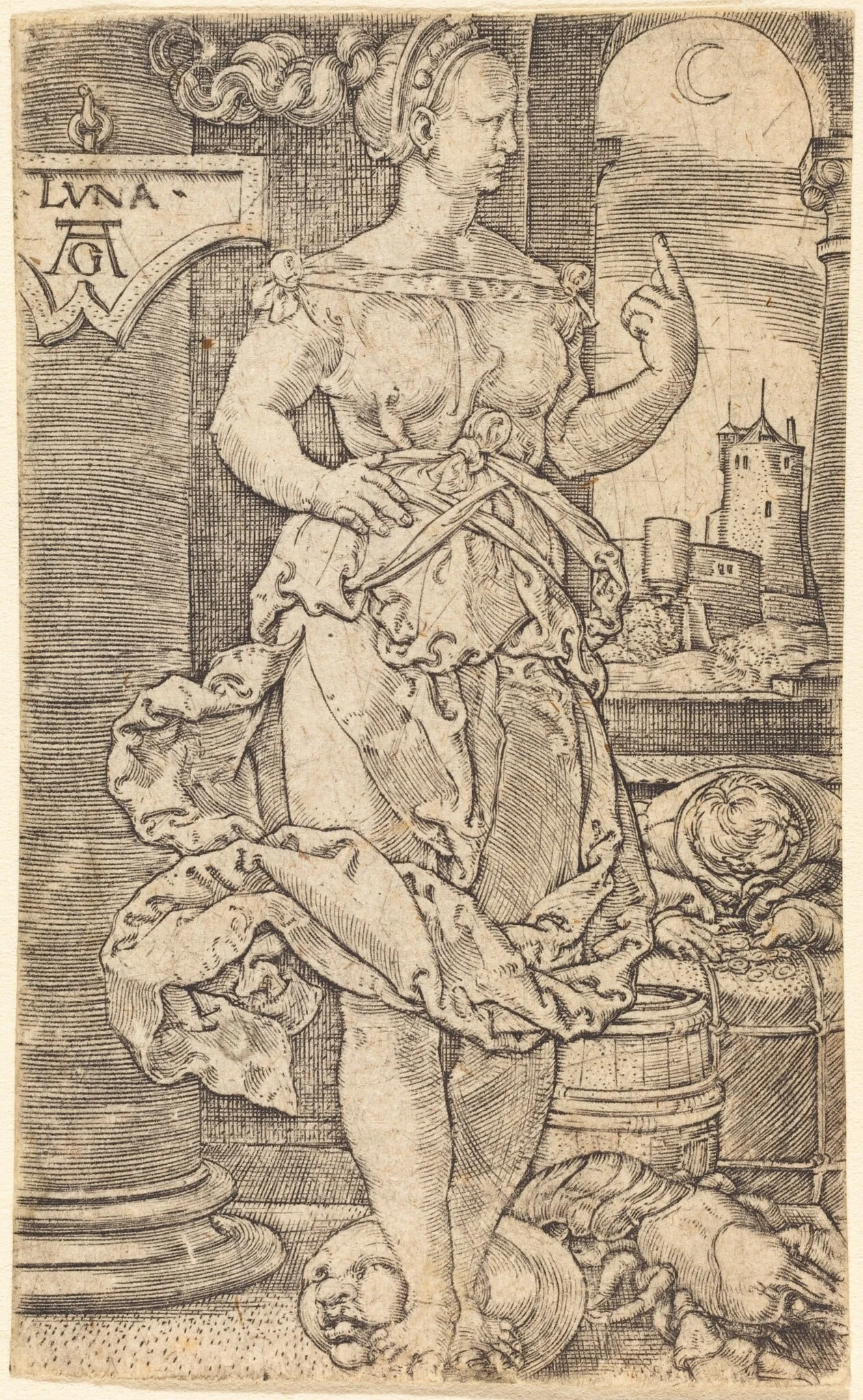 Luna, detail