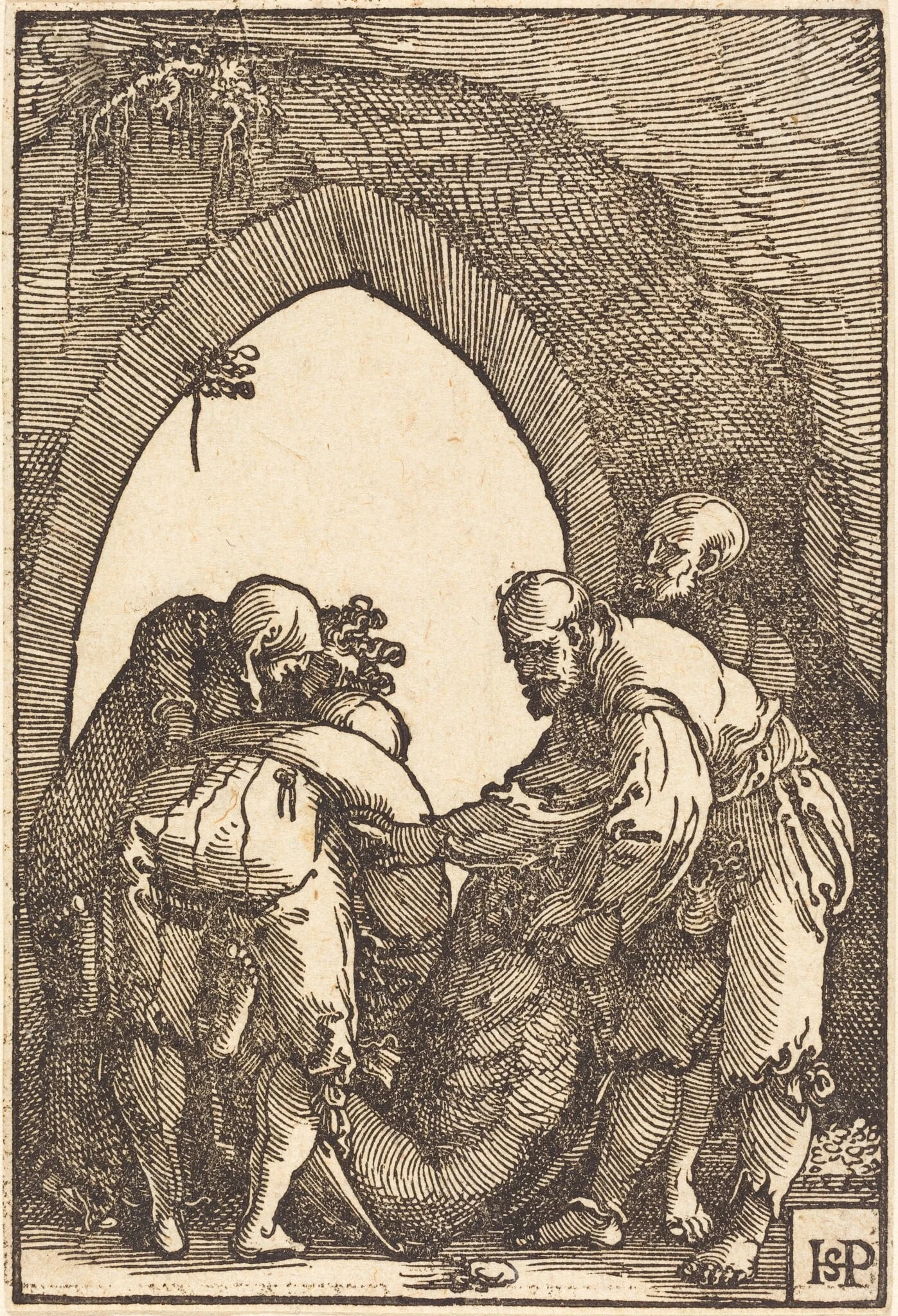 The Entombment, detail
