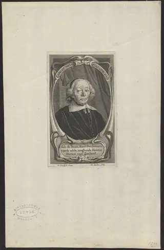 Portrait of Johan de Brune, Raedpensionaris van Zeeland, by Matham Theodorus, unspecified, 1650
