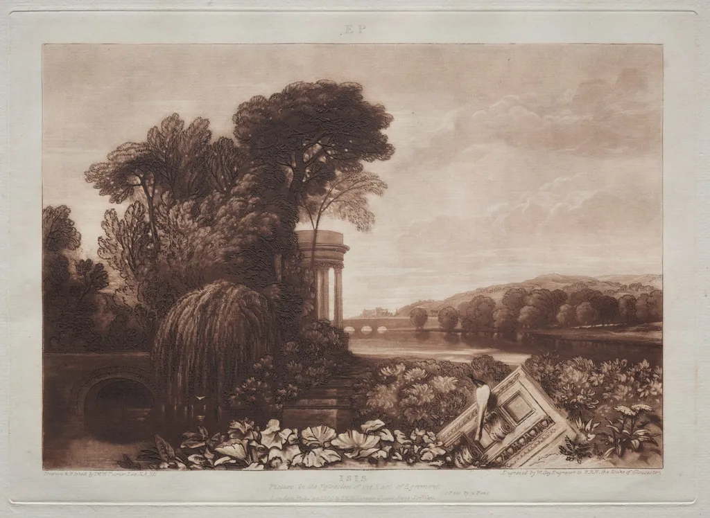 Liber Studiorum:  Temple of Isis, by Joseph Mallord William Turner, 1823