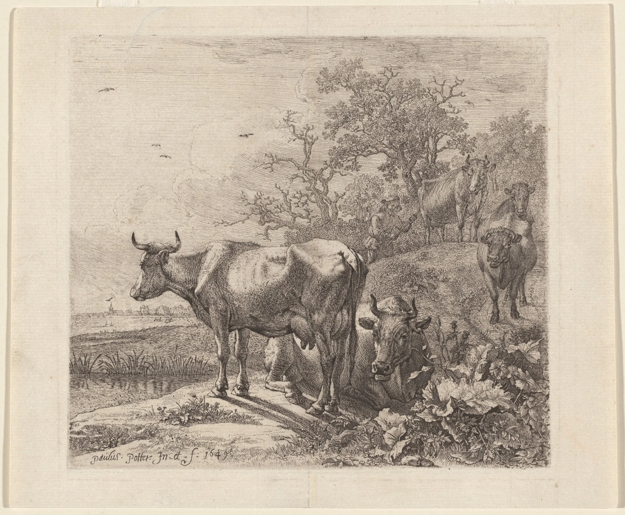 The Cowherd, detail