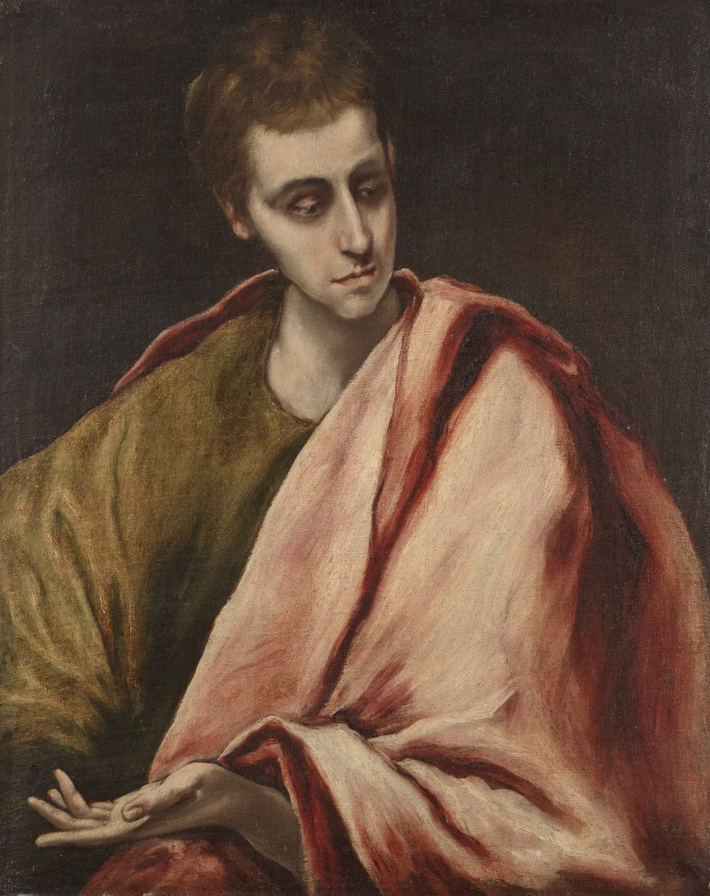 St. John, by El Greco, oil, 1596
