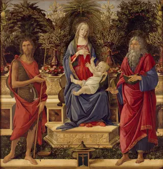 Madonna Bardi, by Sandro Botticelli, paint, 1500