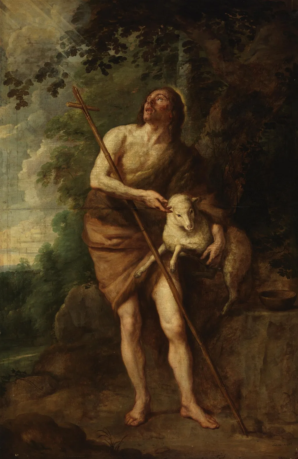 Saint John the Baptist, by Gaspar de Crayer, oil, 1655
