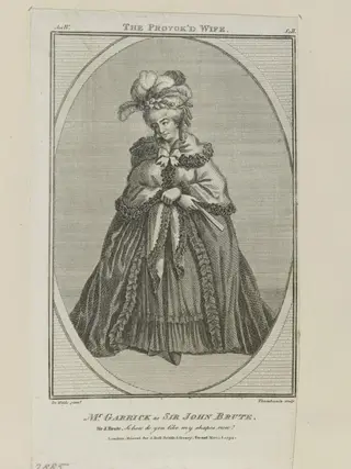 Mr. Garrick as Sir John Brute, by J. Thornthwaite, 1794