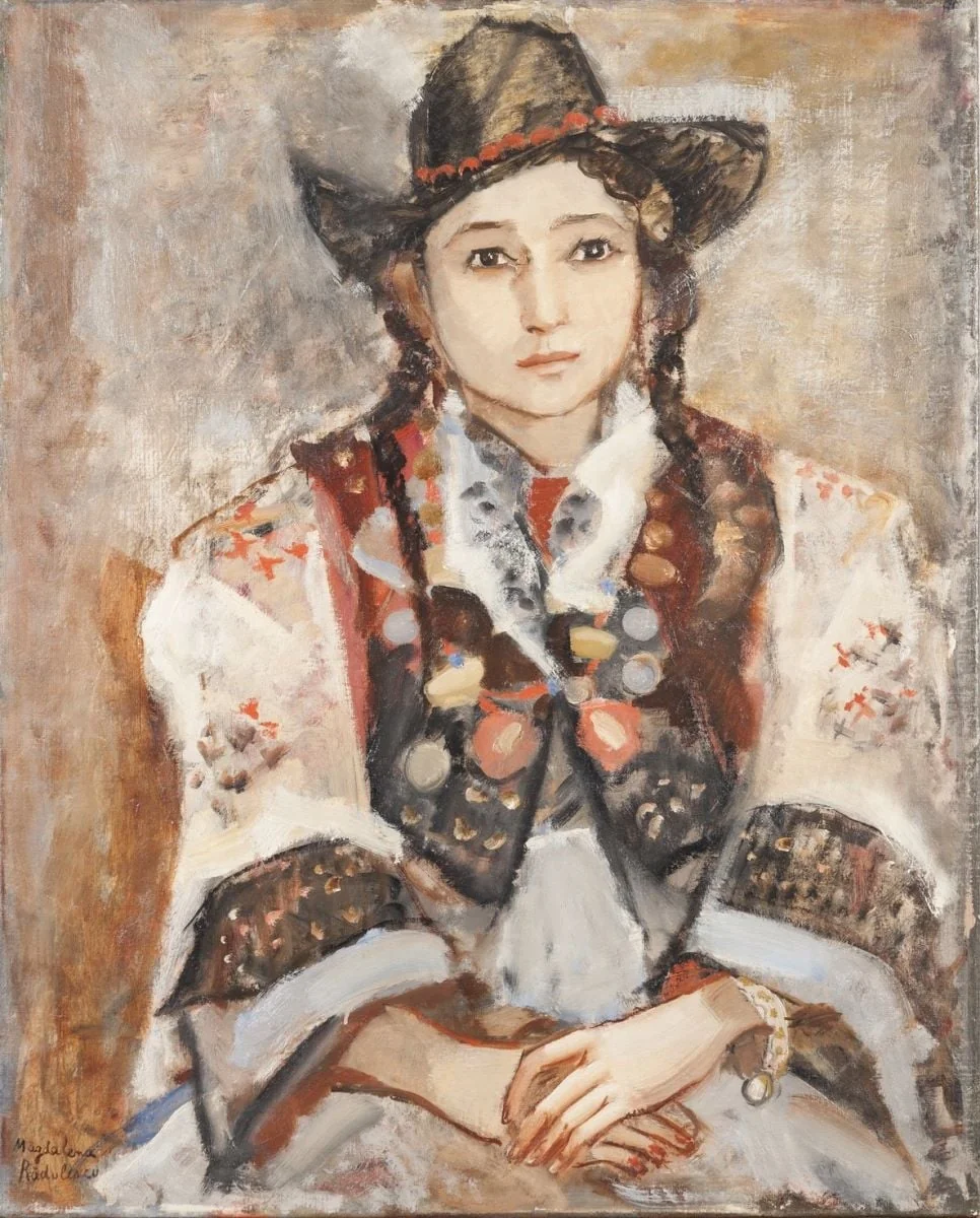 Portret de fată, detail