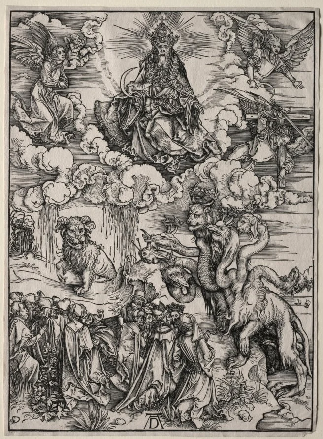 The Beast with Seven Heads and the Beast with Lamb's Horns, detail