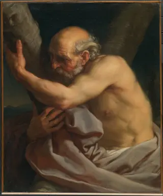 Saint Andrew, by Pompeo Batoni, oil, 1742