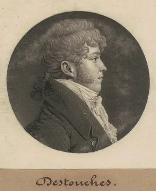Destouches, by Charles B. J. Févret de Saint-Mémin, ink, 1809