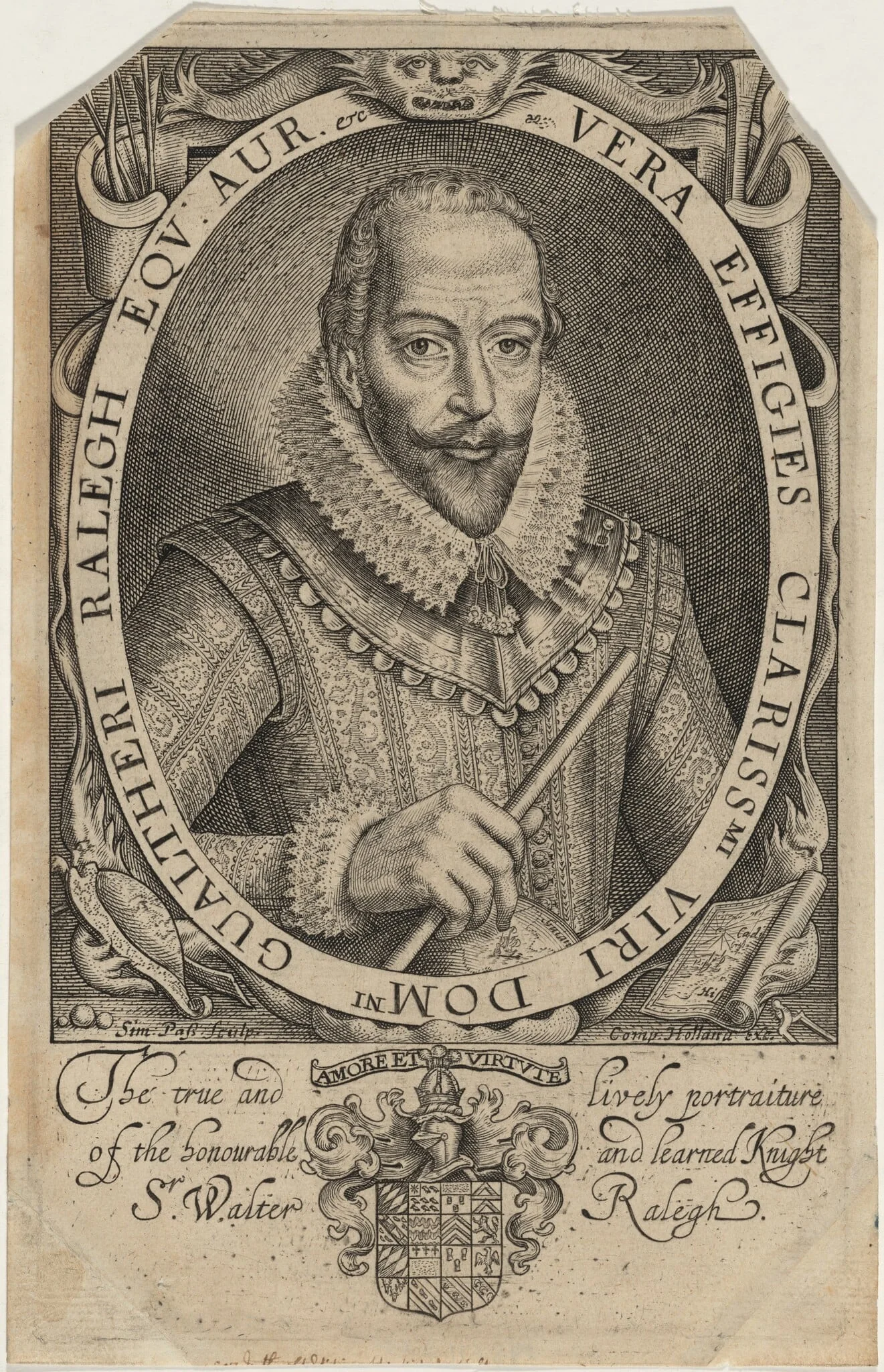 Sir Walter Raleigh, detail