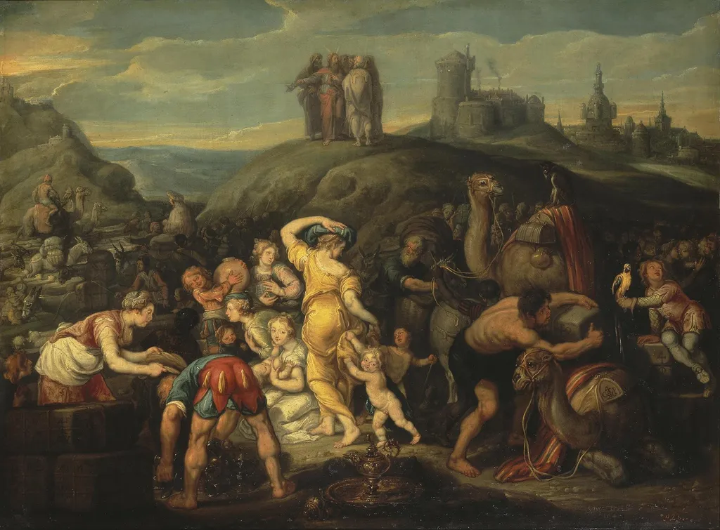 The Israelites after Crossing the Red Sea, by Simon de Vos, oil, 1641