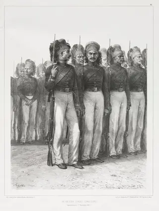 Infanterie Turque, Chasseurs, by Auguste Raffet, 1837